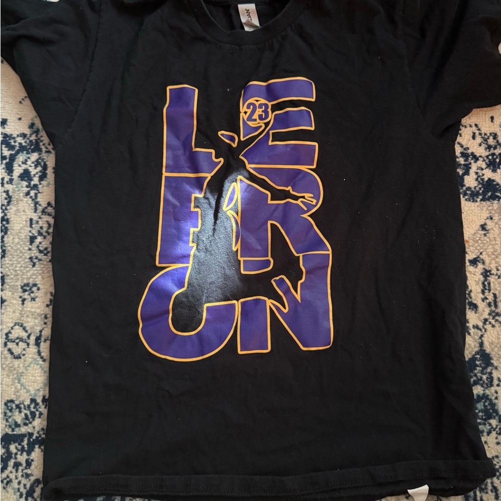 Kids Black Graphic T-Shirt